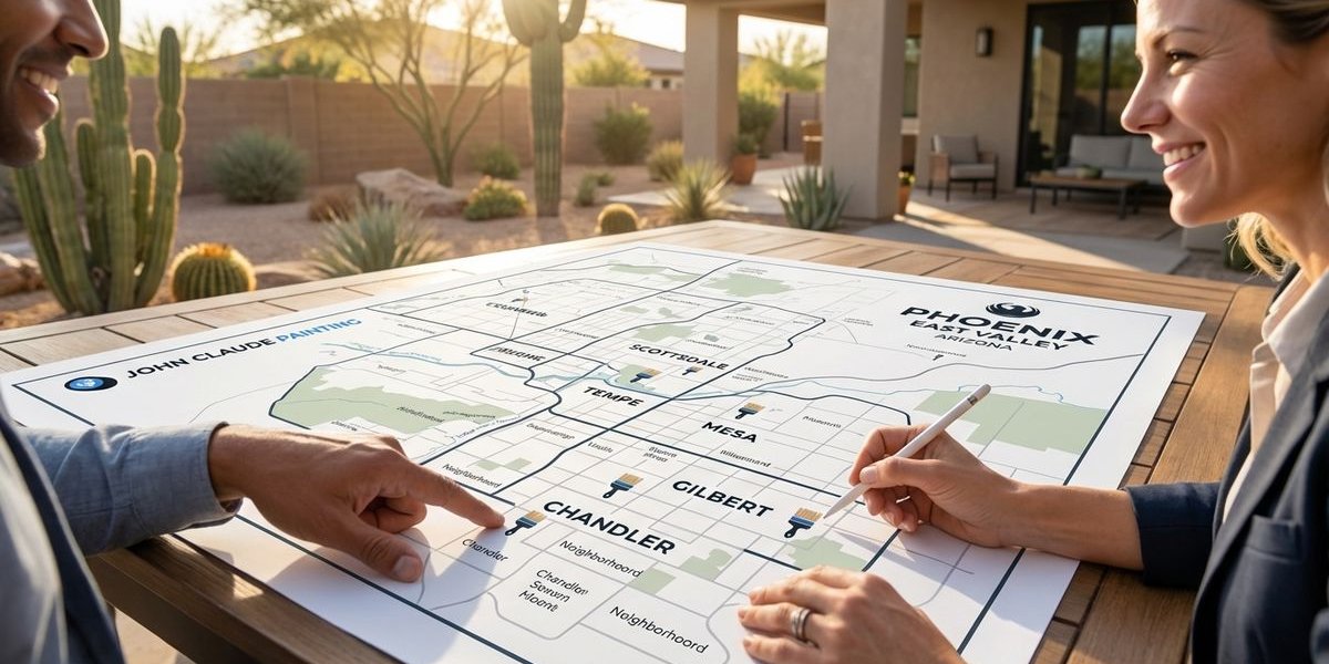 Map of our service area in Phoenix and the East Valley